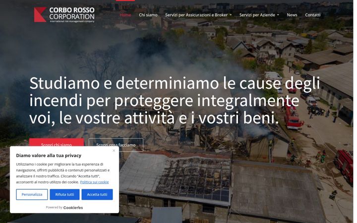 Screenshot of crcorporation.it