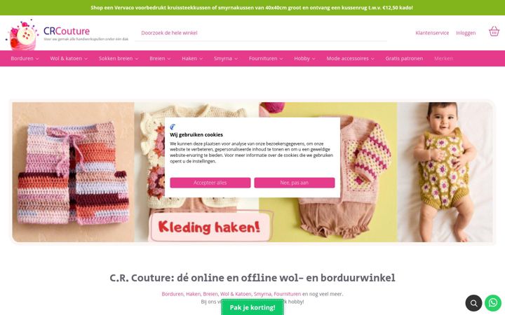Screenshot of crcouture.nl