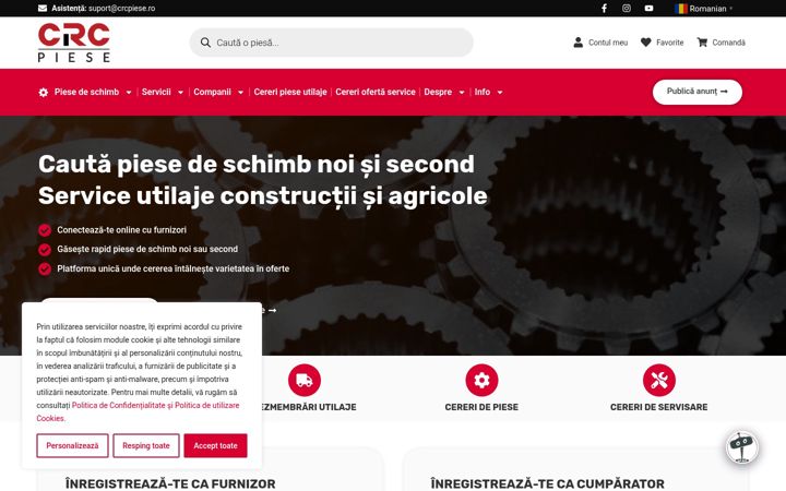 Screenshot of crcpiese.ro