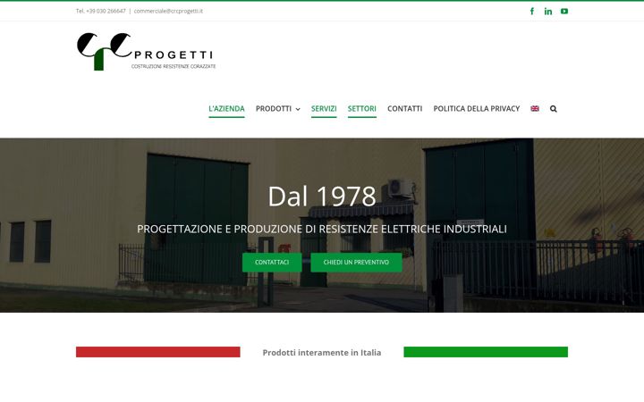 Screenshot of crcprogetti.it