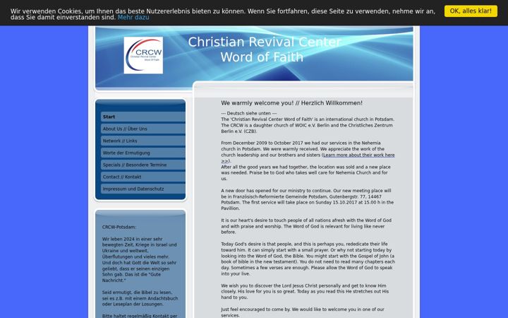 Screenshot of crcw-potsdam.de