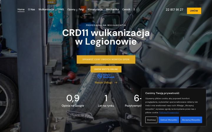 Kuvakaappaus sivustosta crd11.pl