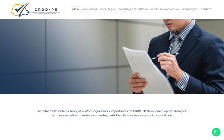 Screenshot of crdd.org.br