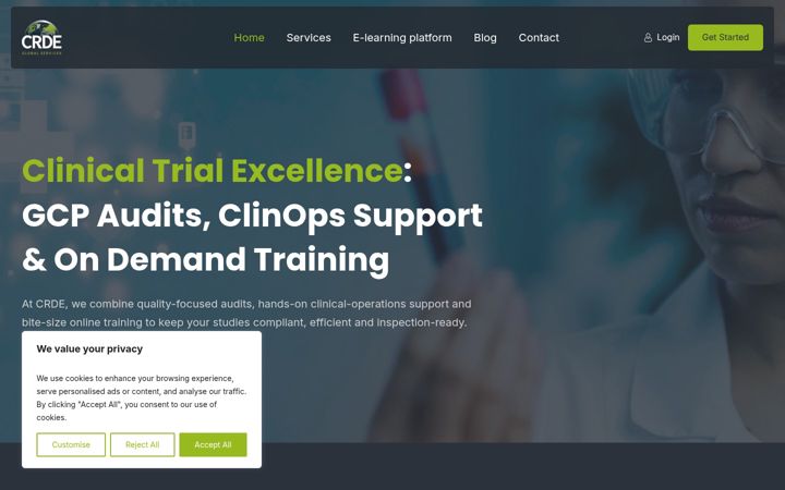 Screenshot of crde.com