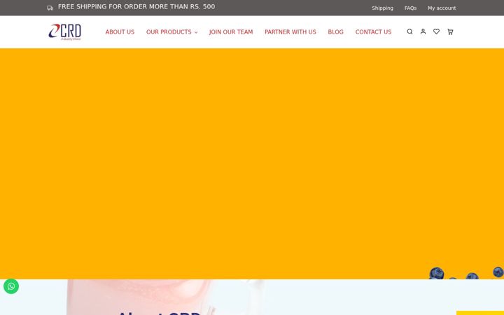Screenshot of crdfoods.com