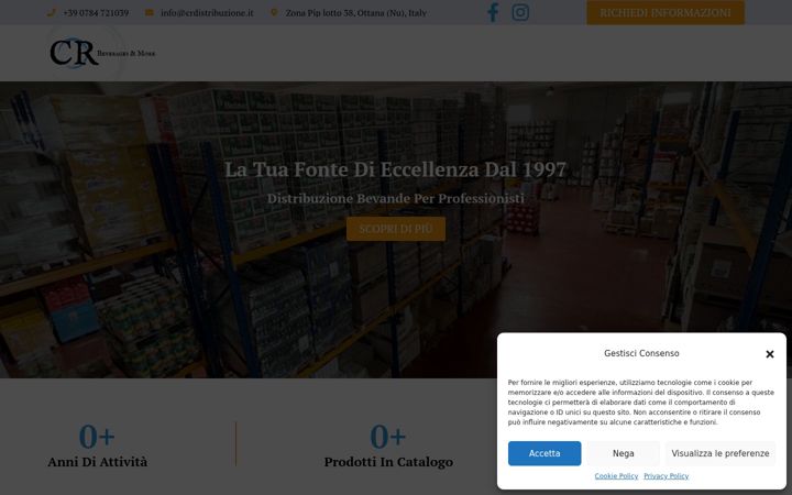 Screenshot of crdistribuzione.it