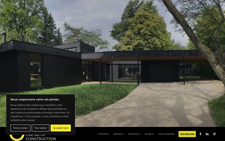 Screenshot of cre-actif.com