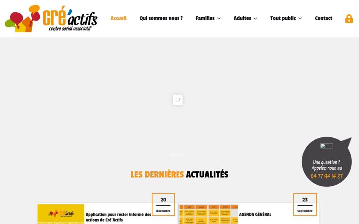 Screenshot of cre-actifs.fr