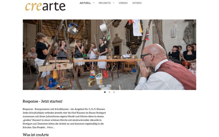 Screenshot of cre-arte.de