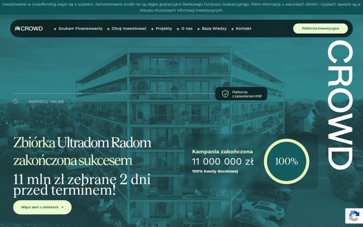 Kuvakaappaus sivustosta cre.pl