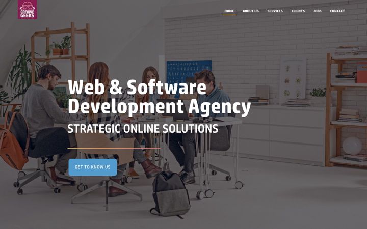Screenshot of cre8ivegeeks.com
