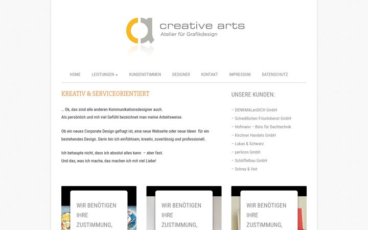 Screenshot of crea-arts.de