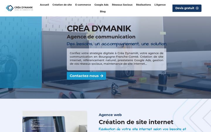 Screenshot of crea-dynamik.com