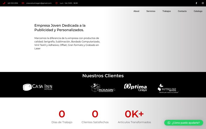 Screenshot of crea-estuimagen.com