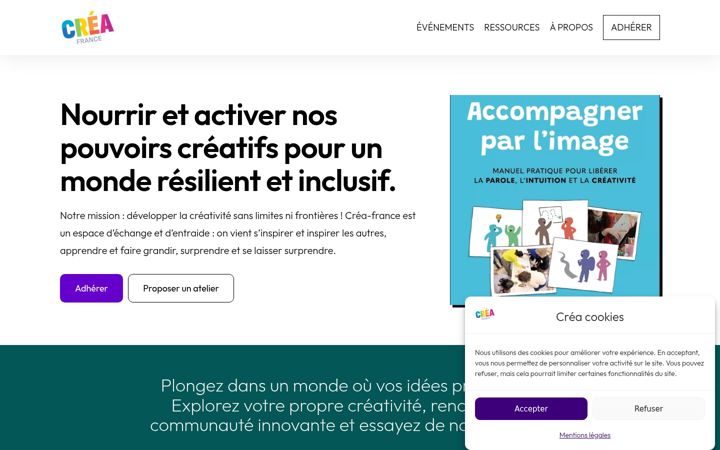Screenshot ta' crea-france.fr