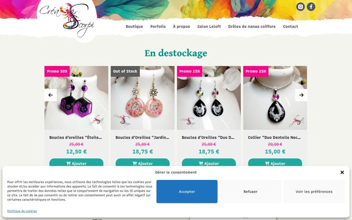 Screenshot of crea-scorpi.fr