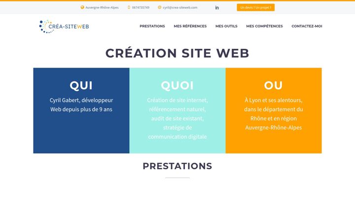 Screenshot of crea-siteweb.com
