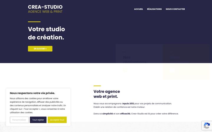 Screenshot ta' crea-studio.fr