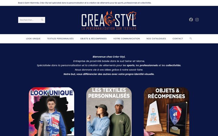 Screenshot of crea-styl.com