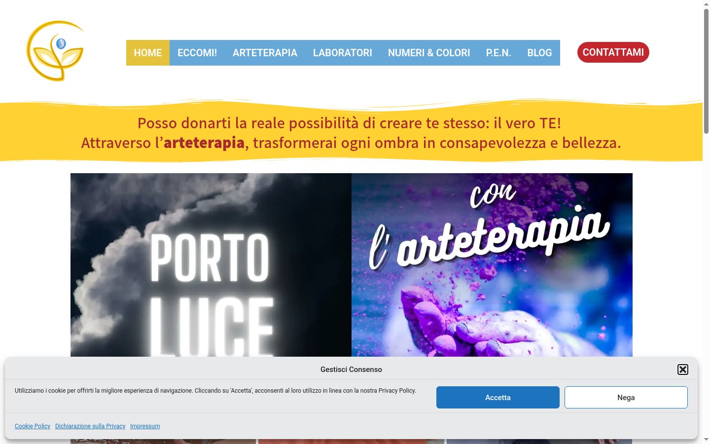 Captura de pantalla del banner de consentimiento mostrado antes de cualquier interacción