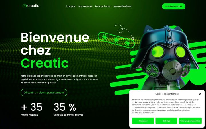 Screenshot of crea-tic.net