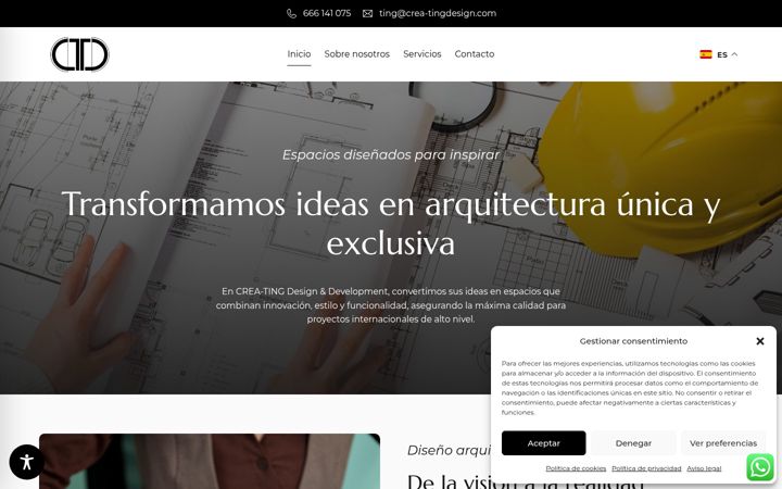 Screenshot of crea-tingdesign.es