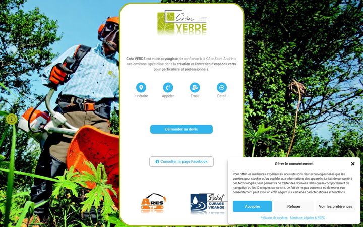 Screenshot of crea-verde.com