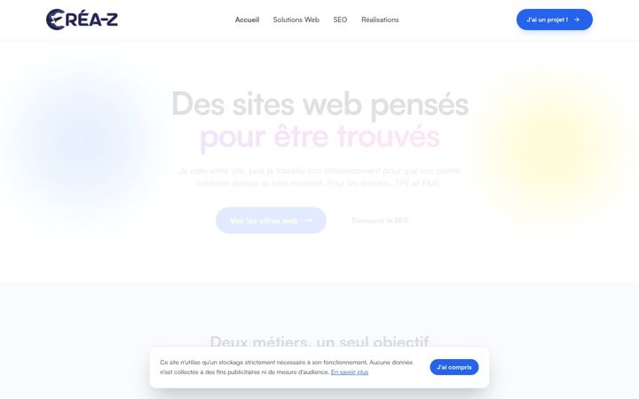 Screenshot of crea-z.fr