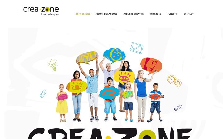 Screenshot ta' crea-zone.fr