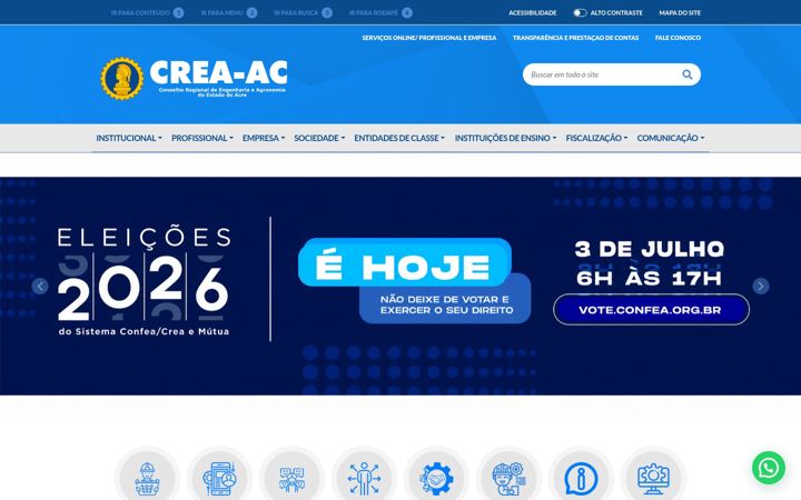 Screenshot του creaac.org.br
