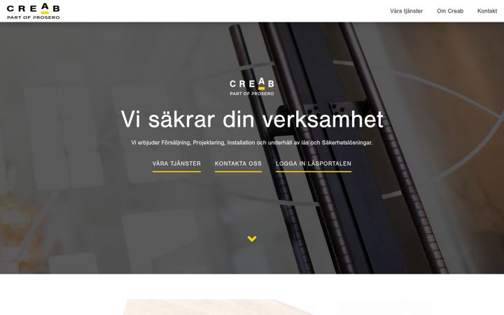 Screenshot of creab.se