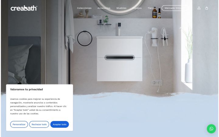 Screenshot of creabath.com