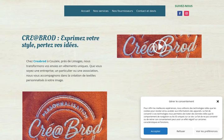 Screenshot of creabrod-87.fr
