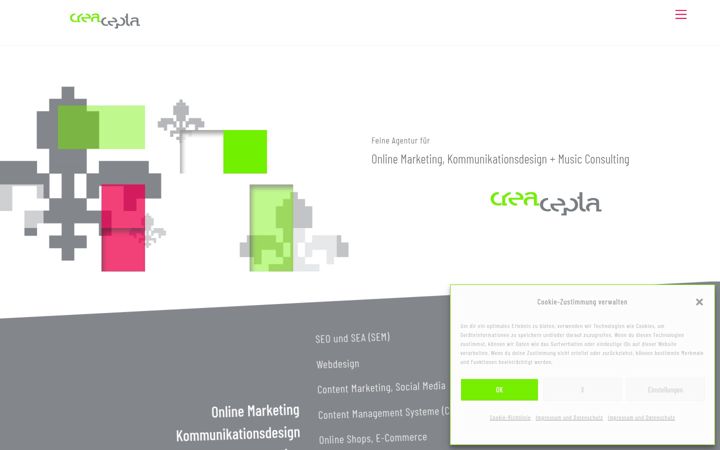 Screenshot of creacepta.com