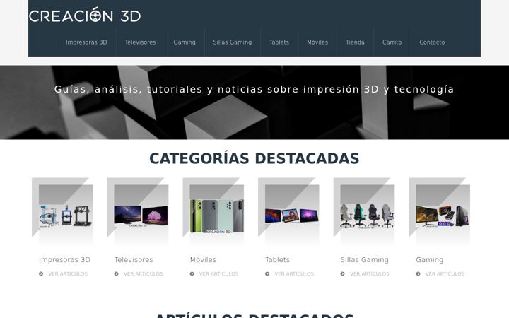 Screenshot of creacion3d.es