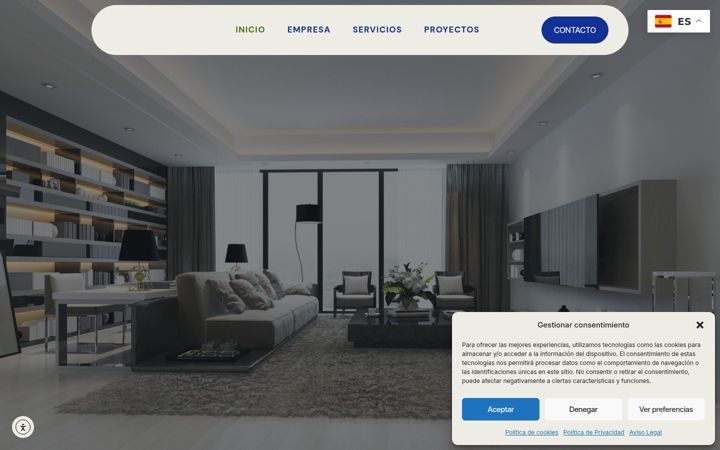 Screenshot of creaciondespacios.com