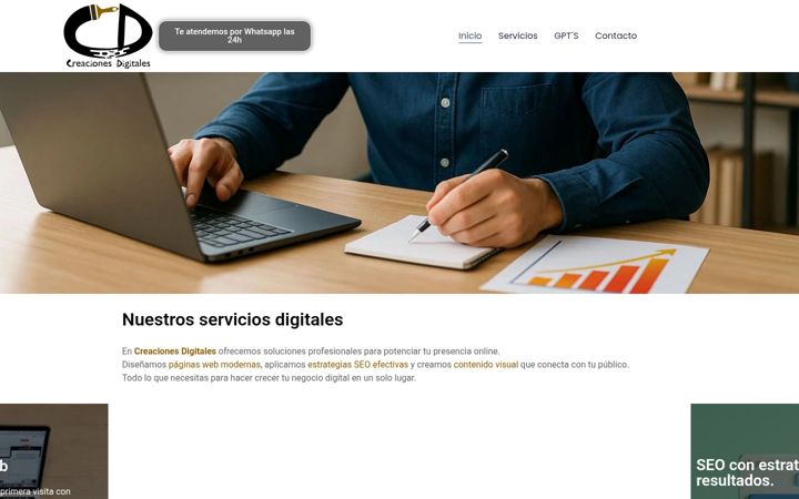 Screenshot of creacionesdigitales.es
