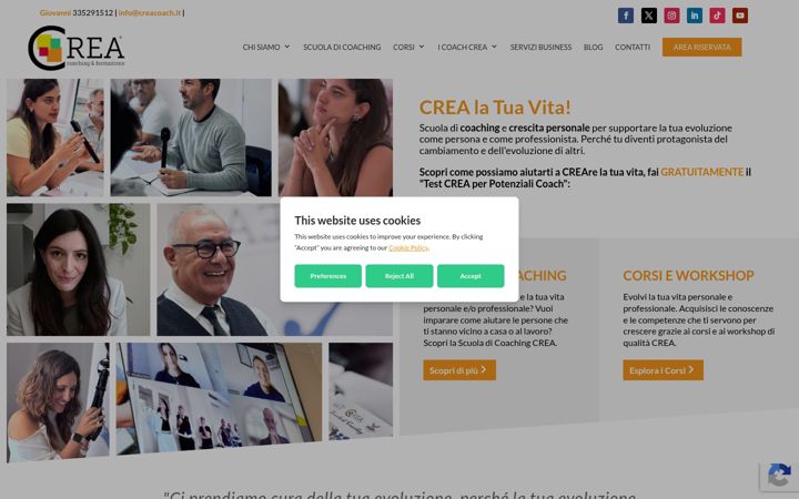 Screenshot of creacoach.it