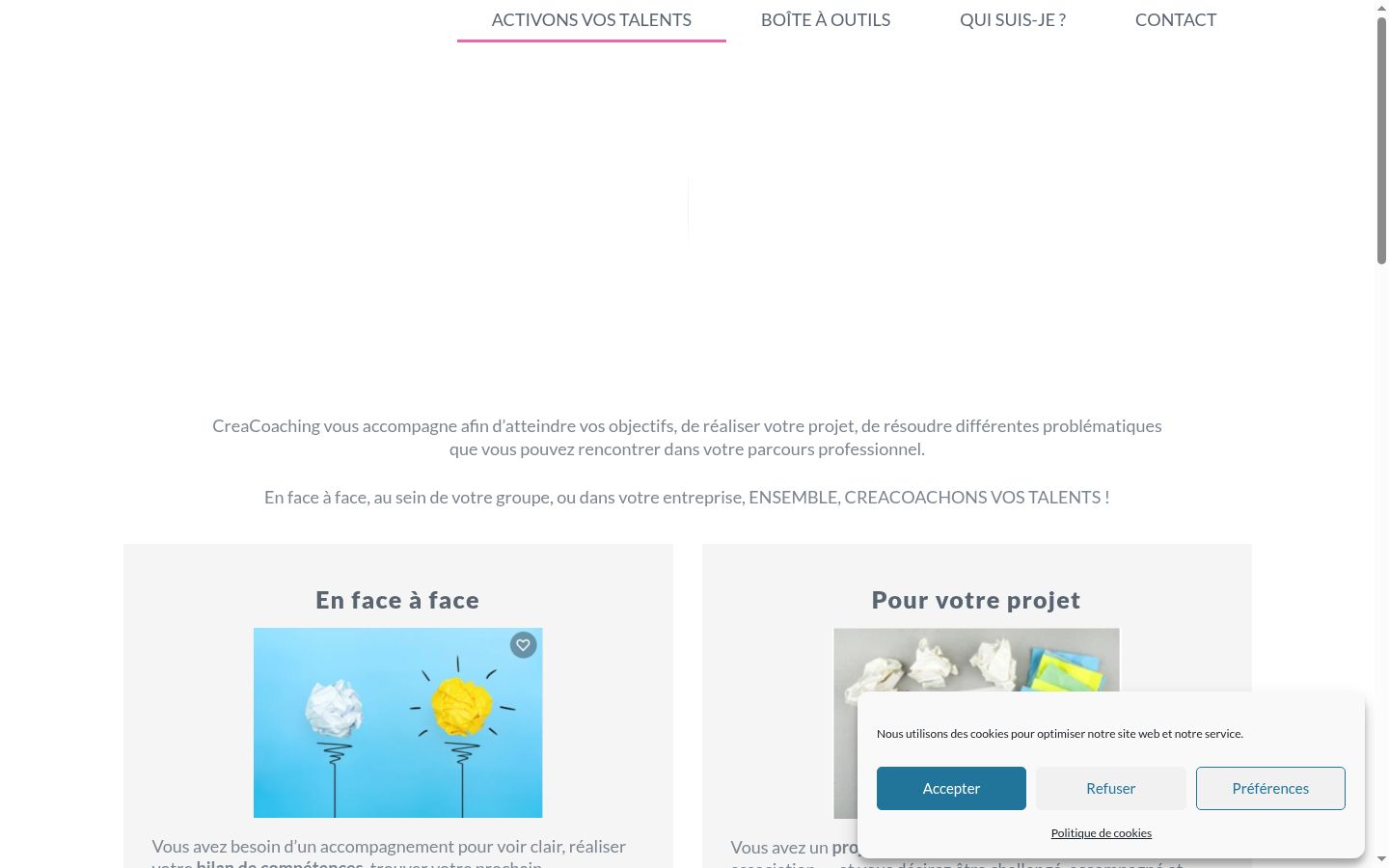 Screenshot tal-banner tal-kunsens muri qabel kwalunkwe interazzjoni