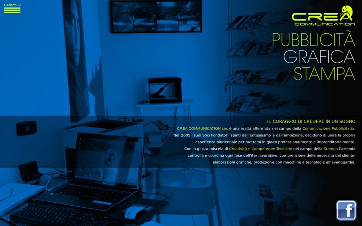 Screenshot of creacommunication.it