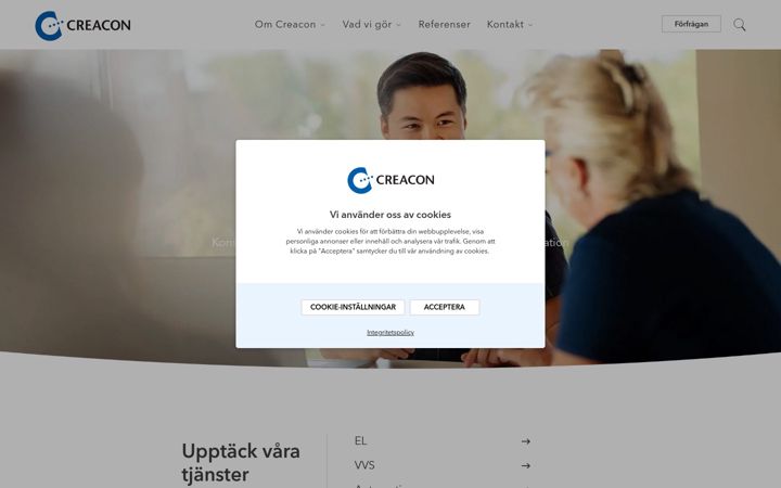 Screenshot of creacon.se