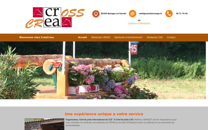 Screenshot ta' creacross.fr