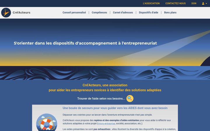 Screenshot of creacteurs.org