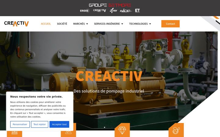 Screenshot of creactivpompes.com