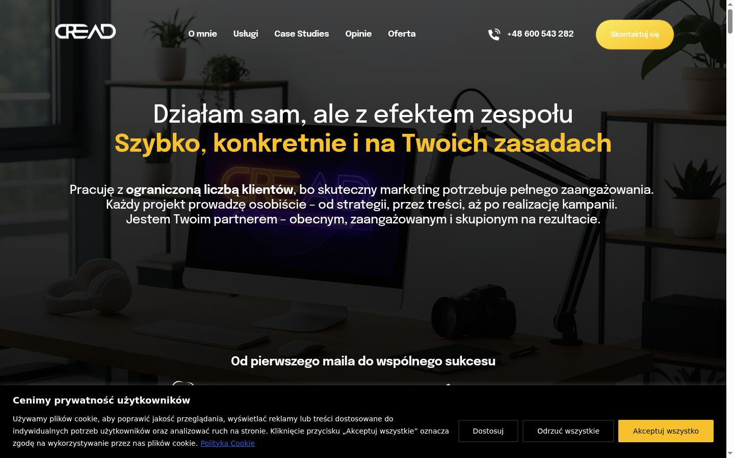 Screenshot des Einwilligungsbanners vor jeglicher Interaktion