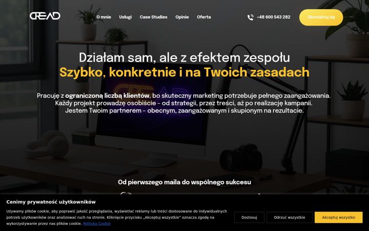 Screenshot of cread.pl