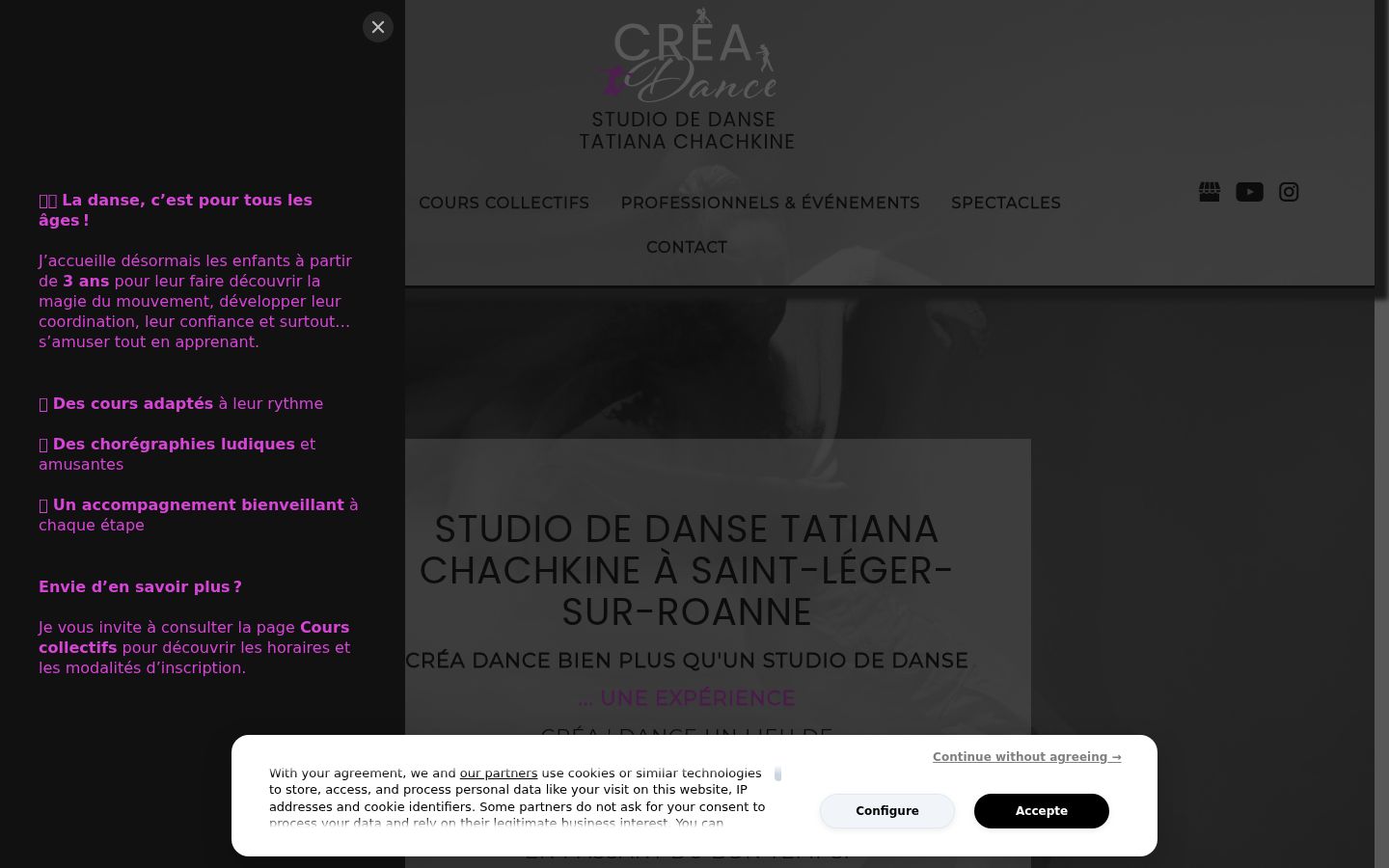 Screenshot tal-banner tal-kunsens muri qabel kwalunkwe interazzjoni