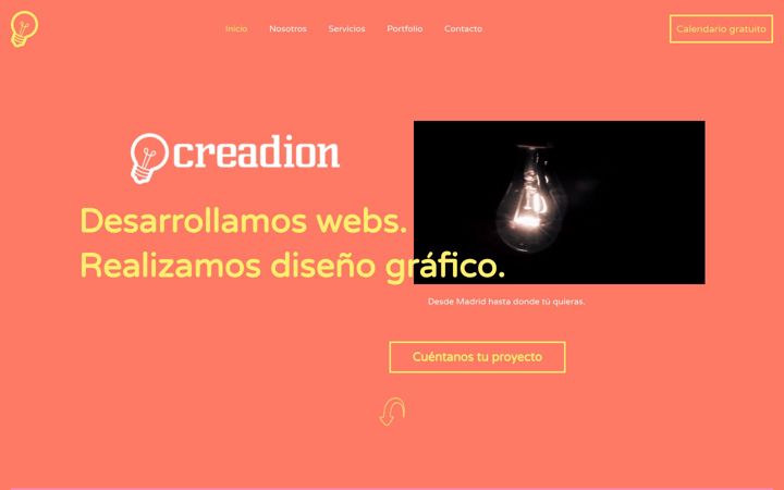 Screenshot of creadion.com