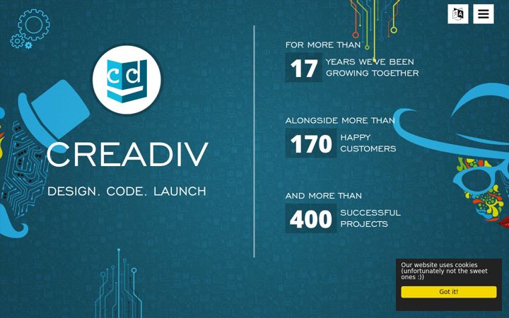 Screenshot of creadiv.eu