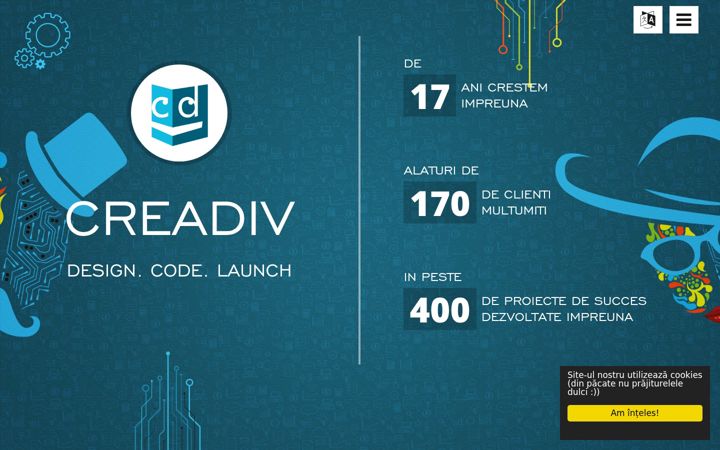 Screenshot of creadiv.ro